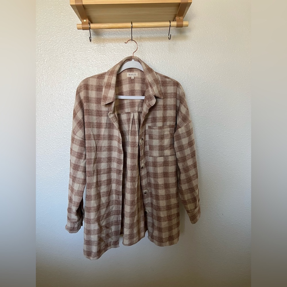 Plaid button down Jacket/Shirt.